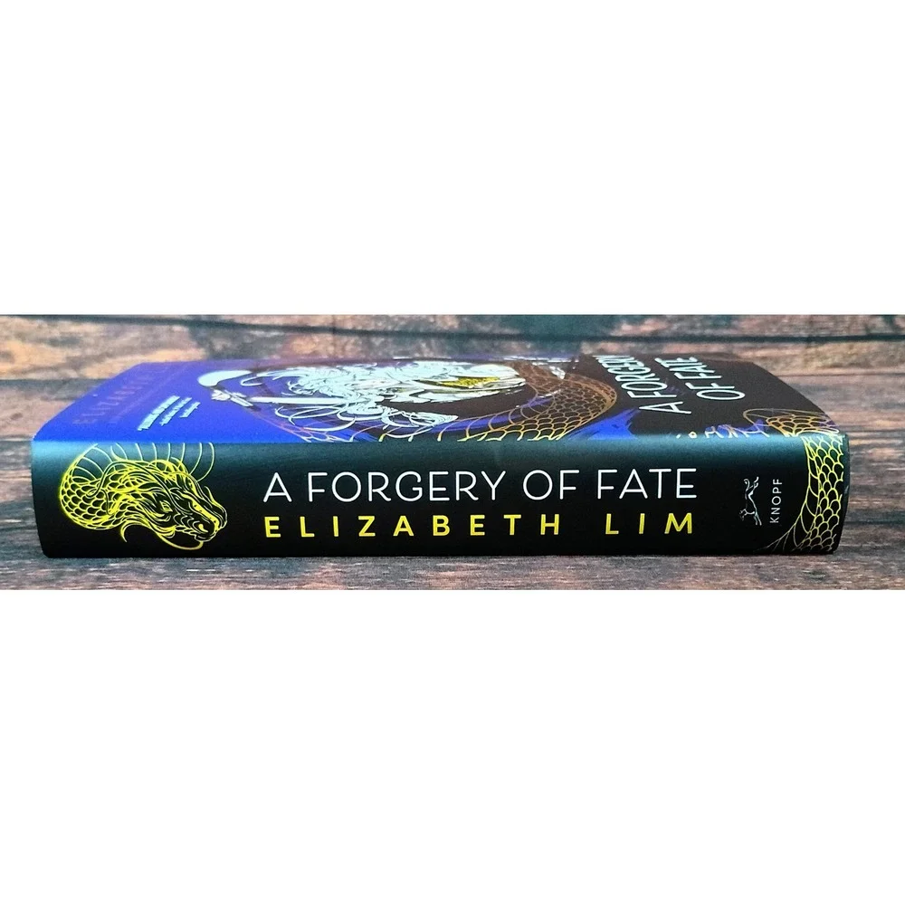 A Forgery of‎ Fate Elizabeth Lim Hardcover Book Gold Gilded Edges Fantasy YA